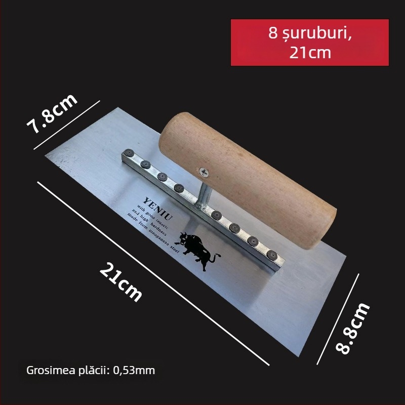 Mistrie din oțel inoxidabil pentru tencuială și răzuire