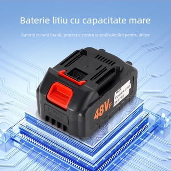 Suﬂant de aer portabil alimentat cu baterie litiu reîncărcabilă, 21V, interval de tensiune AC/DC ≤50V, pentru curățarea prafului, zăpezii și frunzelor