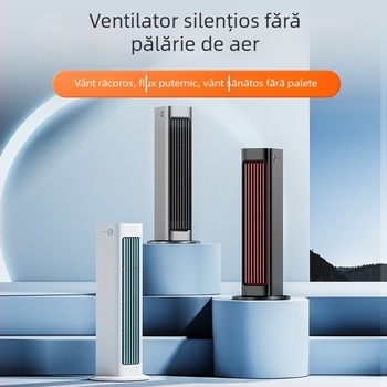 Ventilator tip turn fără palete, portabil, alimentare USB, pentru birou și montaj pe perete, cap rotativ, vânt natural, 5V/7W, baterie încorporată 2000–4000 mAh, telecomandă, autonomie 6–8 ore
