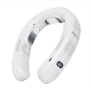 Ventilator fără lame pentru gât USB, răcire și încălzire, control inteligent al temperaturii, 3 viteze, baterie încorporată 6000mAh, motor fără perii