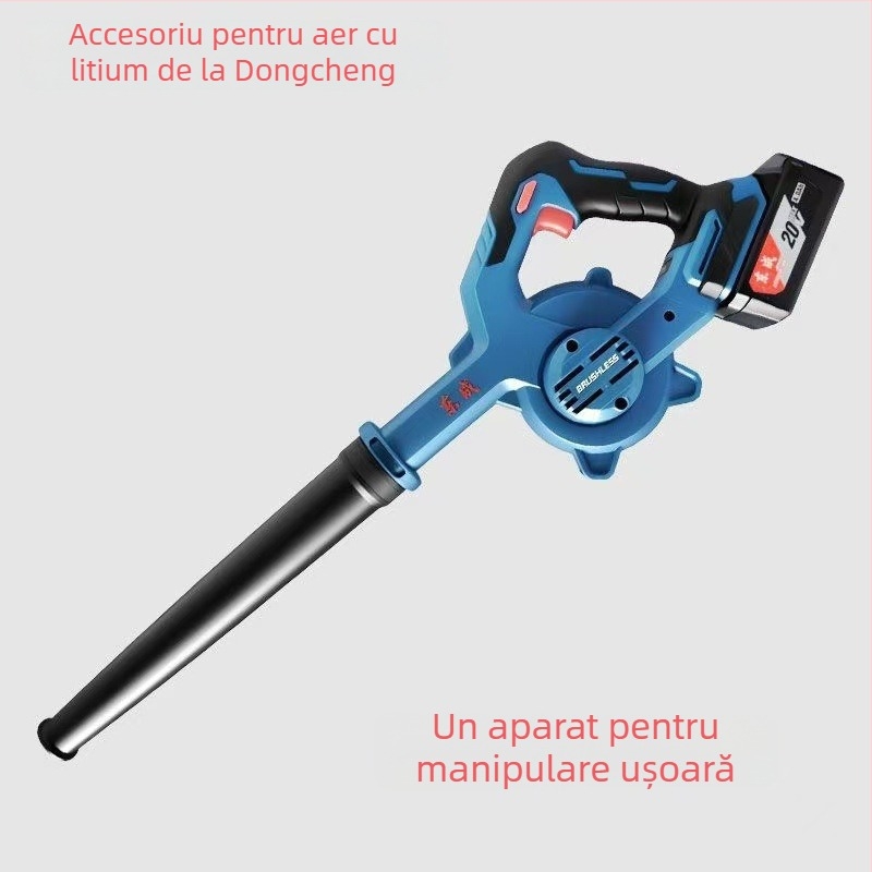 Uscător de păr fără fir, cu baterie litiu, putere mare, 220V, accesoriu vid inclus