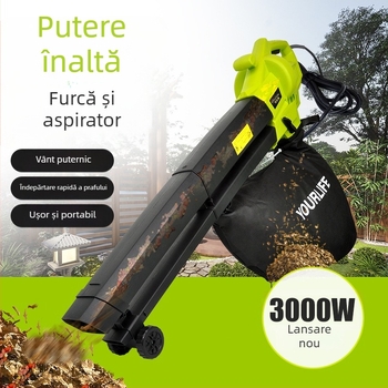 Mașină de suflare și aspirație a frunzelor, aspirator de grădină cu colector de praf, 220V AC, interval de tensiune AC-DC 50–250V, serie pentru suflare și aspirație a frunzelor