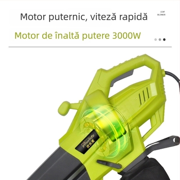 Mașină de suflare și aspirație a frunzelor, aspirator de grădină cu colector de praf, 220V AC, interval de tensiune AC-DC 50–250V, serie pentru suflare și aspirație a frunzelor