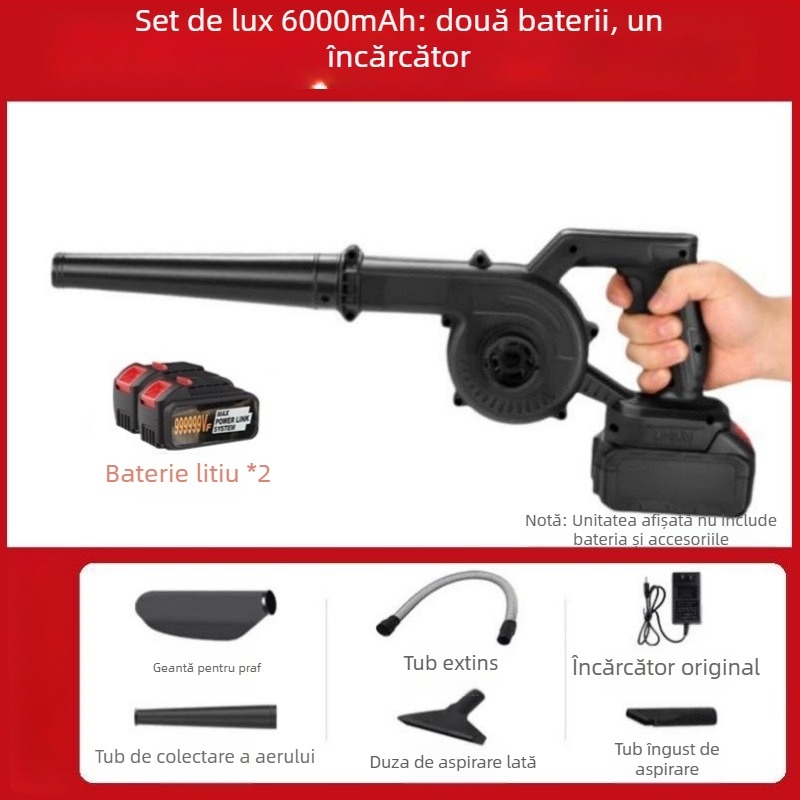 Xin hongze Aparat fără fir, aspirator și suflator cu baterie Li-ion, 220V, pentru casă și mașină, îndepărtarea prafului