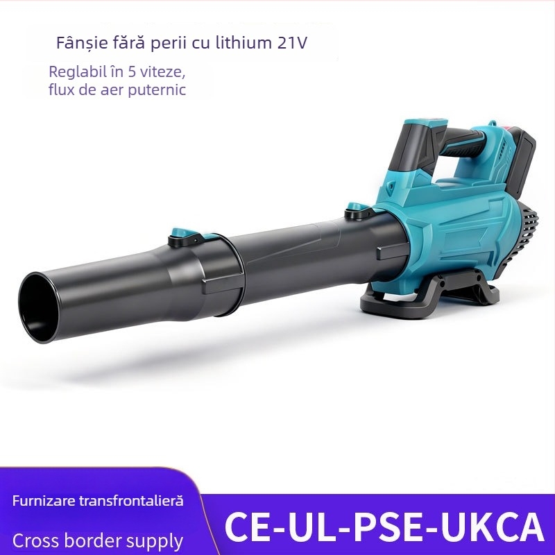 Ventilator industrial cu baterie litiu, 800 W, 220 V, 32.000 rpm, Debit de aer 15