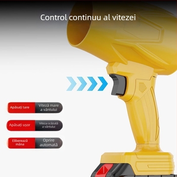 Furnizor de aer exterior electric cu turbină, alimentat de baterie litiu reîncărcabilă, putere mare, îndepărtarea prafului, tensiune 21, Marcă: Altă