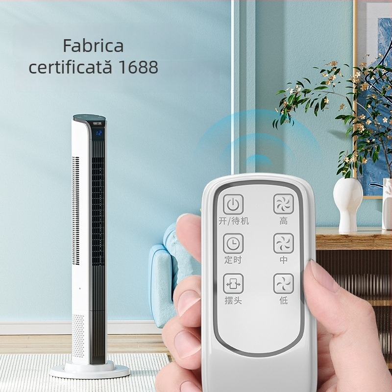 Ventilator tip turn cu telecomandă, cronometru de peste 8 ore, 60W, 220V