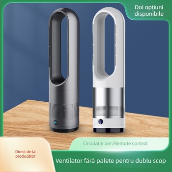 Ventilator fără palete pentru răcire și încălzire, 110V, 1400W, zgomot 45–50 dB, temporizator peste 8 ore, aer natural cu oscilație