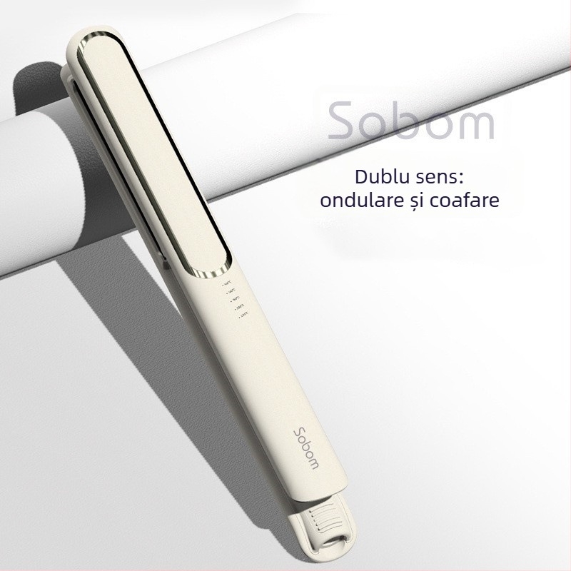 SOBOM dispozitiv dual pentru îndreptare și ondulare a părului, tambur ceramic 16-20 mm, 220V, 50W