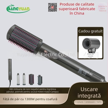 Set de stilizare păr cu ioni negativi: uscare, îndreptare și ondulare; Model AG02, 1100W, motor Brushless DC, 220V, control temperatură aer rece/cald
