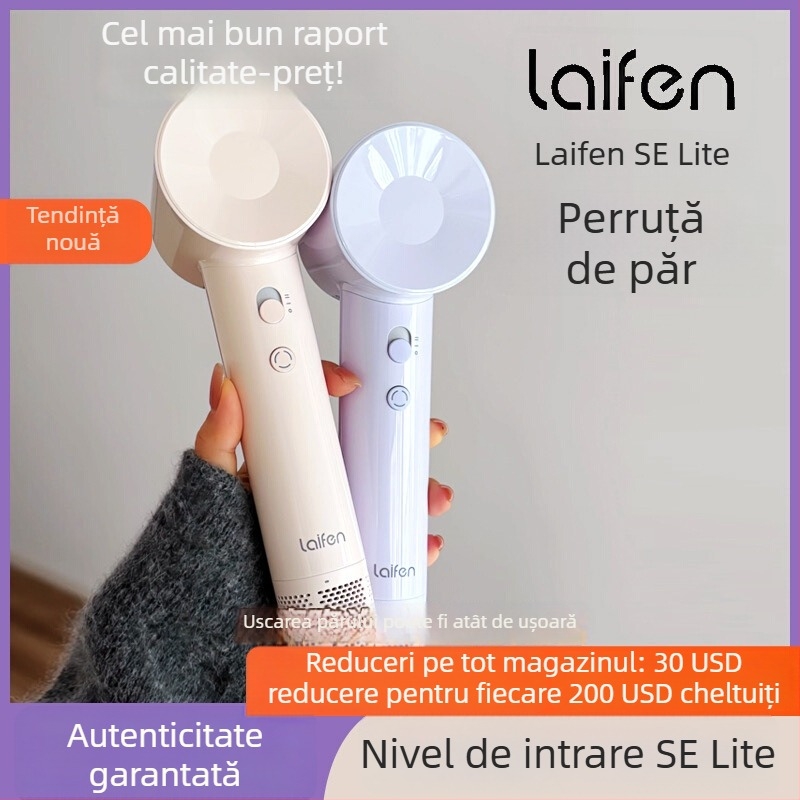 Laifen SE uscător de păr cu motor brushless DC, 1500W, 220V, reglaj temperatură aer cal, protecție la supraîncălzire