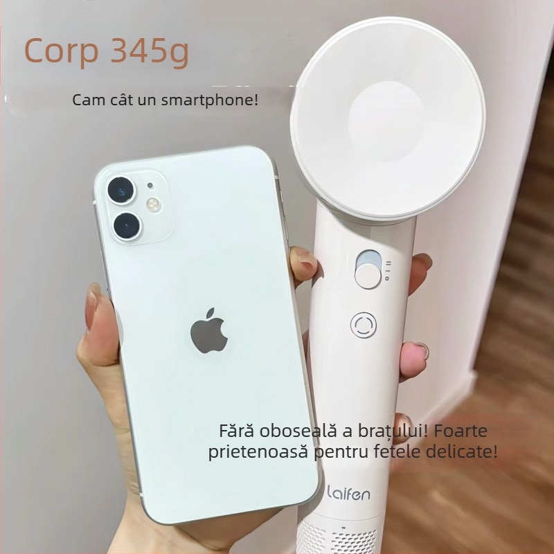 Laifen SE uscător de păr cu motor brushless DC, 1500W, 220V, reglaj temperatură aer cal, protecție la supraîncălzire