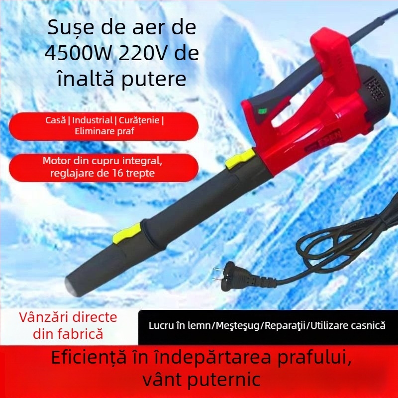 Suflător industrial pentru praf, putere mare, 21V, fără aspirator încorporat