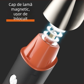 LK-881 Magnetică Tuns Păr cu Afișaj Digital – 6 în 1, Reîncărcabil, Rezistent la Apă, Motor cu Perii