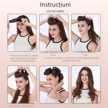 Rise curling iron – material textil, pentru utilizatori obișnuiți, neimportat