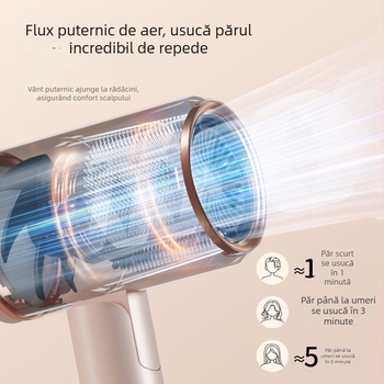 Neutral G888 Uscător de păr – 2400W, mâner pliabil, 6 viteze de flux de aer, ioni negativi, funcționare silențioasă