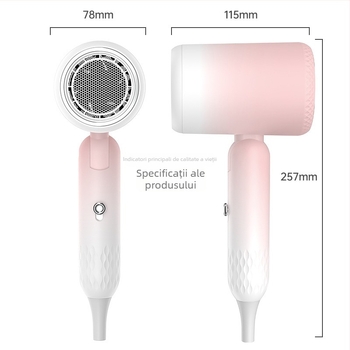 Defais 2002 Uscător de păr pliabil, 1750 W, 220 V, motor DC periat, aer rece/cald, protecție împotriva supraîncălzire