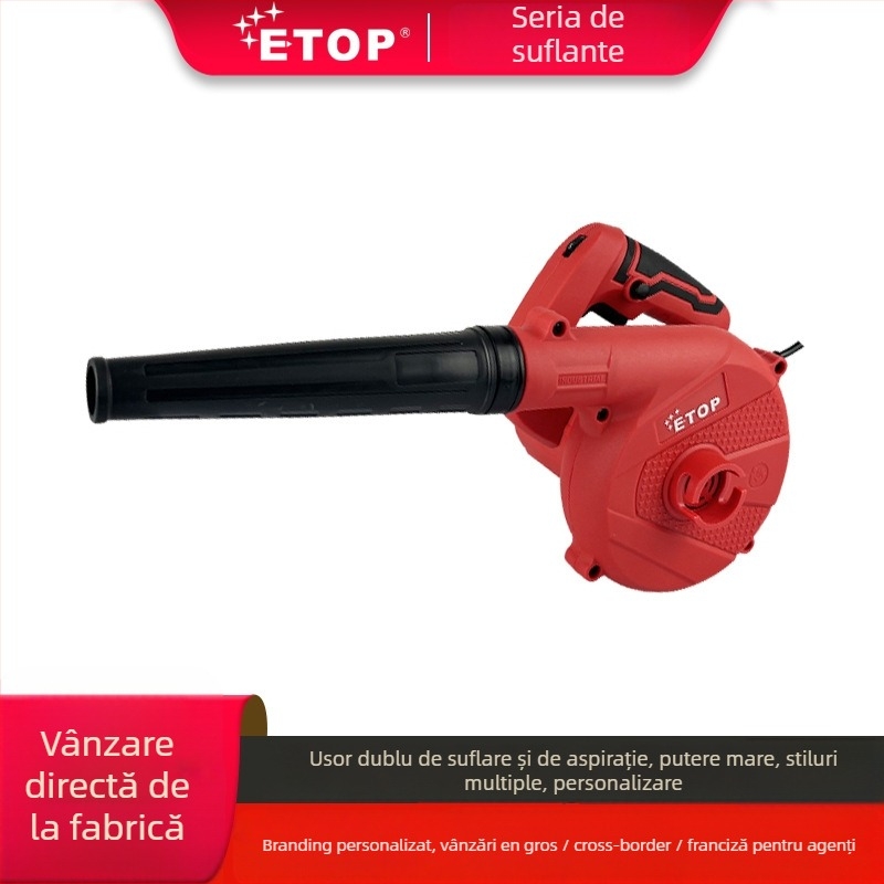 ETOP Suflator de praf puternic pentru curățarea calculatoarelor, 220V, flux de aer puternic