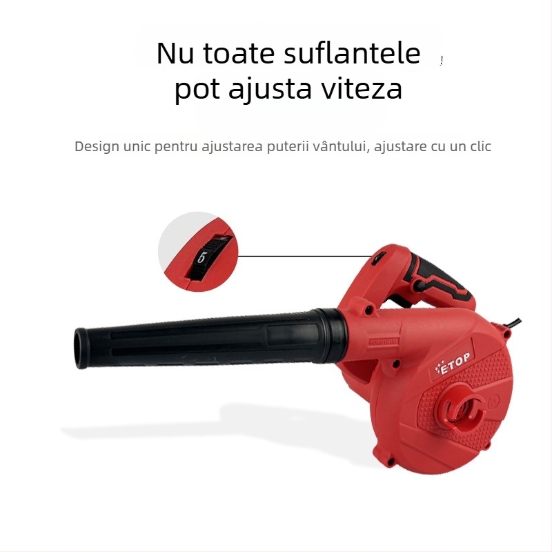 ETOP Suflator de praf puternic pentru curățarea calculatoarelor, 220V, flux de aer puternic