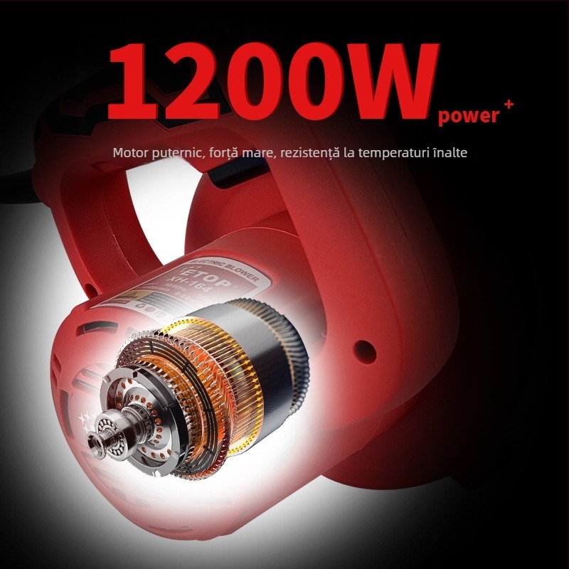 ETOP Suflator de praf puternic pentru curățarea calculatoarelor, 220V, flux de aer puternic