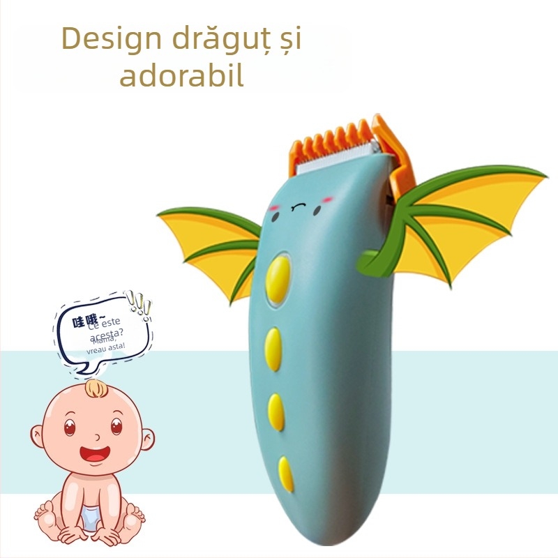 Mașină de tuns păr pentru bebeluși și copii, impermeabilă, reîncărcabilă, motor brushless, lame ceramice, model SD.LFQ002·1