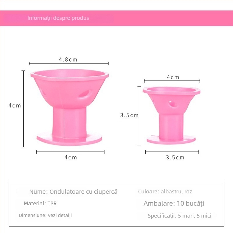 Ondulator de păr tip ciupercă, corp din plastic, marcă generică, potrivit pentru toți utilizatorii