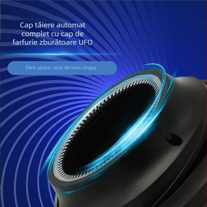 Trimmer de păr electric pentru uz casnic – alimentare dublă (încărcare sau priză), motor fără perii, baterie încorporată 800–1000mAh, autonomie 1–3 ore, lavabil