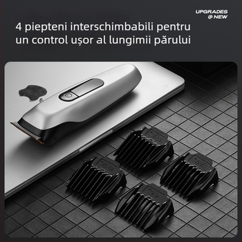 Mașină de tuns electrică pentru bebeluși, lamă din aliaj de titan, reîncărcabilă și lavabilă