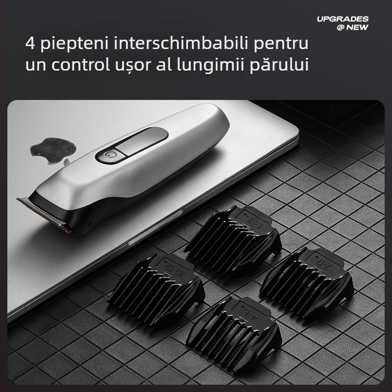 Mașină de tuns electrică pentru bebeluși, lamă din aliaj de titan, reîncărcabilă și lavabilă