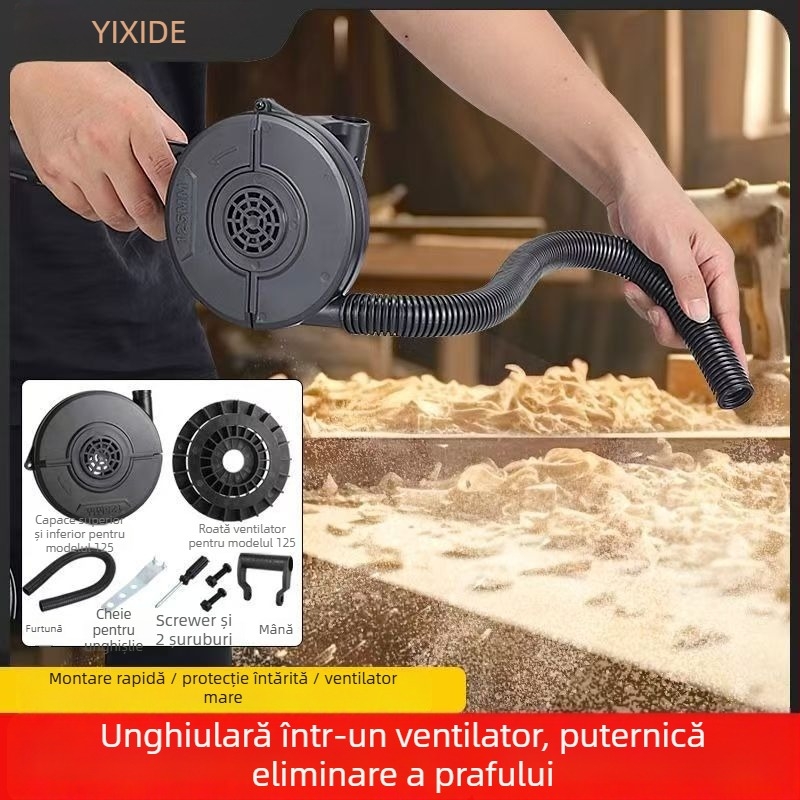 Pompă de umflat fără fir cu suflator – baterie Li‑Ion de 21V, dispozitiv de colectare a prafului inclus, interval de tensiune AC 50–250V