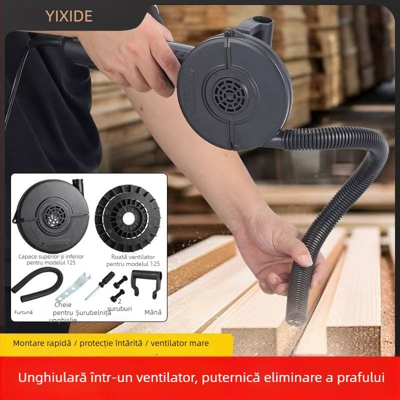 Pompă de umflat fără fir cu suflator – baterie Li‑Ion de 21V, dispozitiv de colectare a prafului inclus, interval de tensiune AC 50–250V