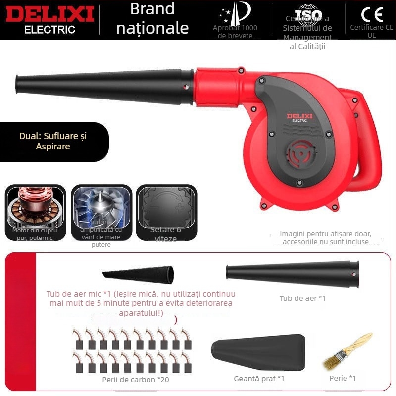 Furon de aer pentru praf la calculatoare – 21V, fără aspirație