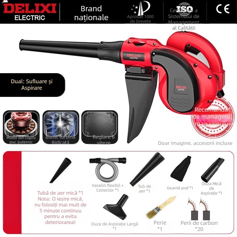 Furon de aer pentru praf la calculatoare – 21V, fără aspirație