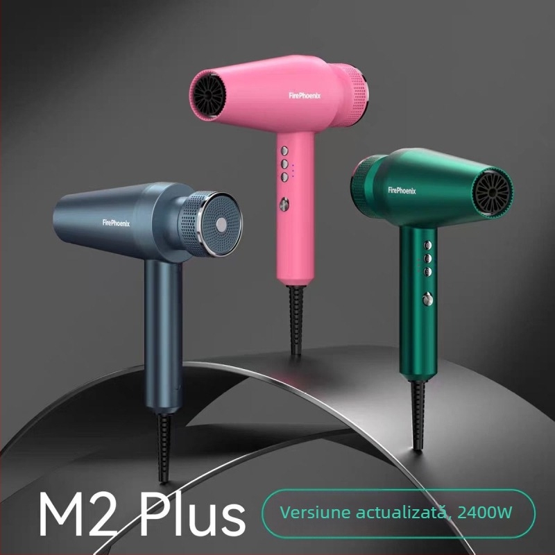 Fire Phoenix uscător de păr profesional pentru salon, motor fără perii, 2000W, 220V, control temperatură rece/cald, ioni negativi