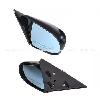 Oglindă exterioară pentru Honda Civic EG/EK, stil JDM Spoon, modelul 721, carcasă din plastic, suprafață curbată, 1,2 kg