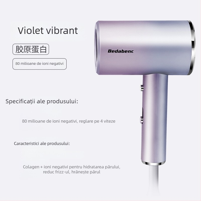 Uscător de păr LD-1201, 1200W motor cu perii, aer cal, 3 trepte de viteză, 220V