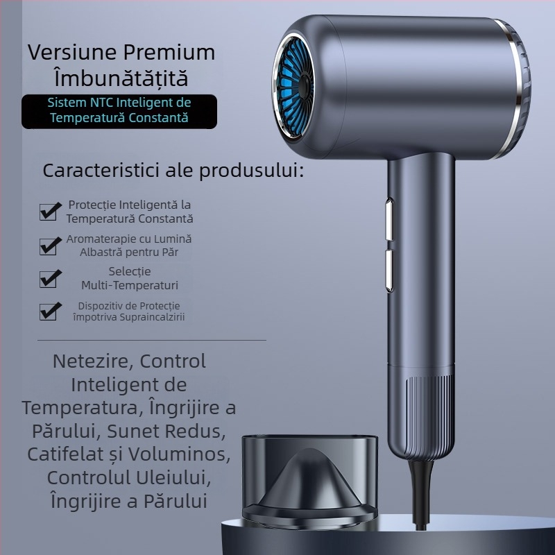 Uscător de păr LD-1201, 1200W motor cu perii, aer cal, 3 trepte de viteză, 220V