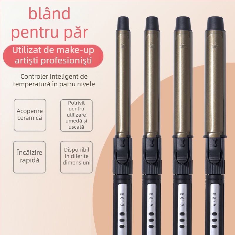 Ondulator rotativ profesional pentru studio, tambur mare de 31 mm sau mai mare, 3‑în‑1 uscare/ondulare/netezire; încălzitor ceramic turmalin; reglaj temperatură