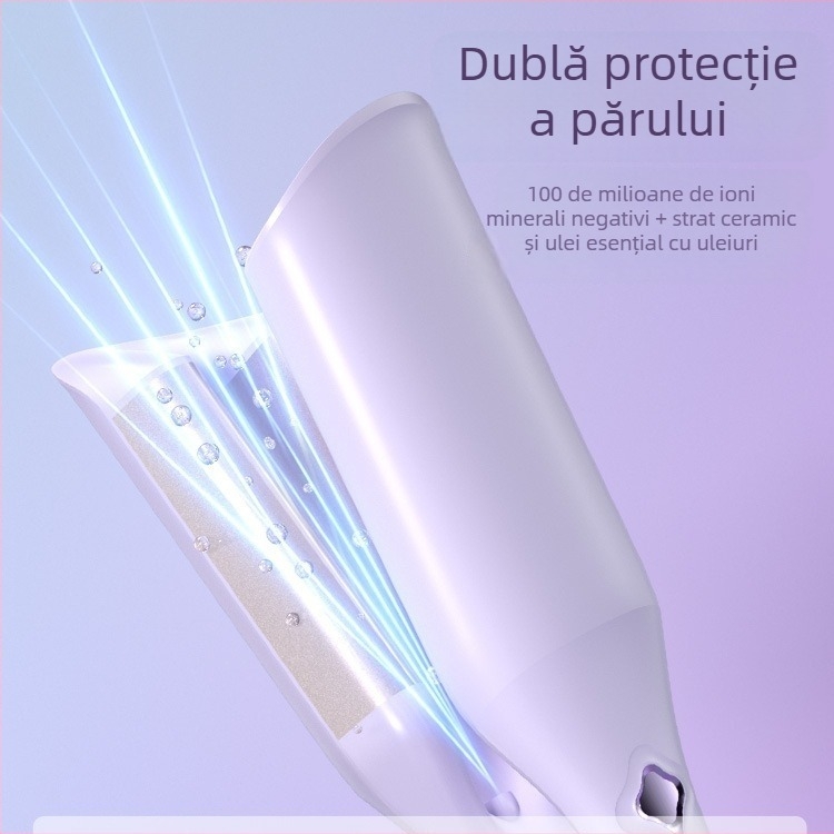 Ondulator cu design profund U, tambur în formă de ou, încălzitor turmalin-ceramic, 100W, 220V