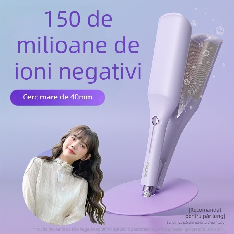 Ondulator cu design profund U, tambur în formă de ou, încălzitor turmalin-ceramic, 100W, 220V