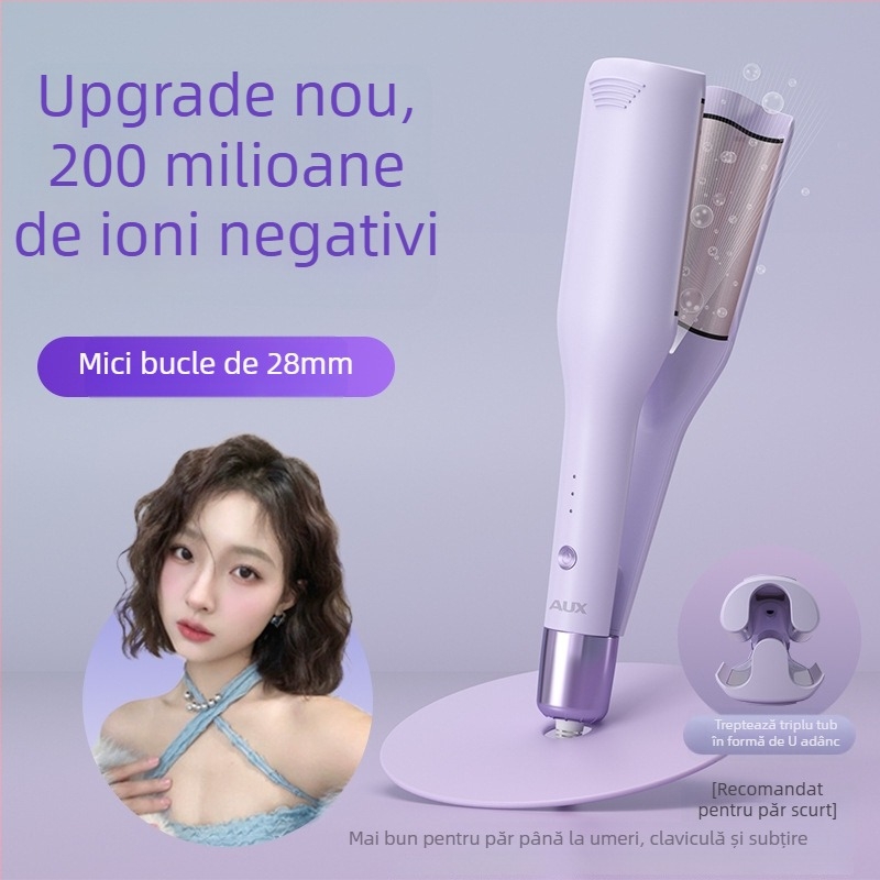 Ondulator cu design profund U, tambur în formă de ou, încălzitor turmalin-ceramic, 100W, 220V