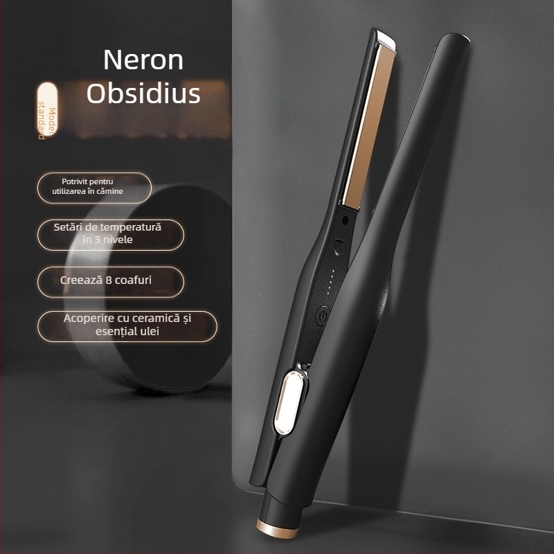 Îndreptător de păr pentru bărbați, 3 în 1: ondulare și netezire, turmalin ceramic, diametru 31 mm, afișaj LCD, 220 V