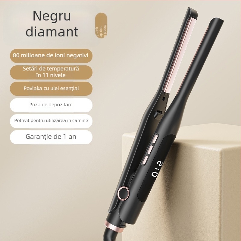 Îndreptător de păr pentru bărbați, 3 în 1: ondulare și netezire, turmalin ceramic, diametru 31 mm, afișaj LCD, 220 V