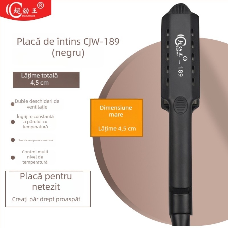 Super King placă de tourmalină ceramică 31mm+ 2-în-1: netezire și onduleu, alimentare prin cablu AC, utilizare umedă/uscată, control temperatură în 15 trepte
