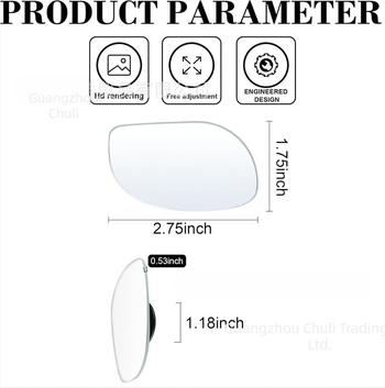 Tree Leaf oglindă retrovizoare exterioară, 360° panoramă cu unghi larg, lentilă din sticlă de înaltă definiție, unghi reglabil