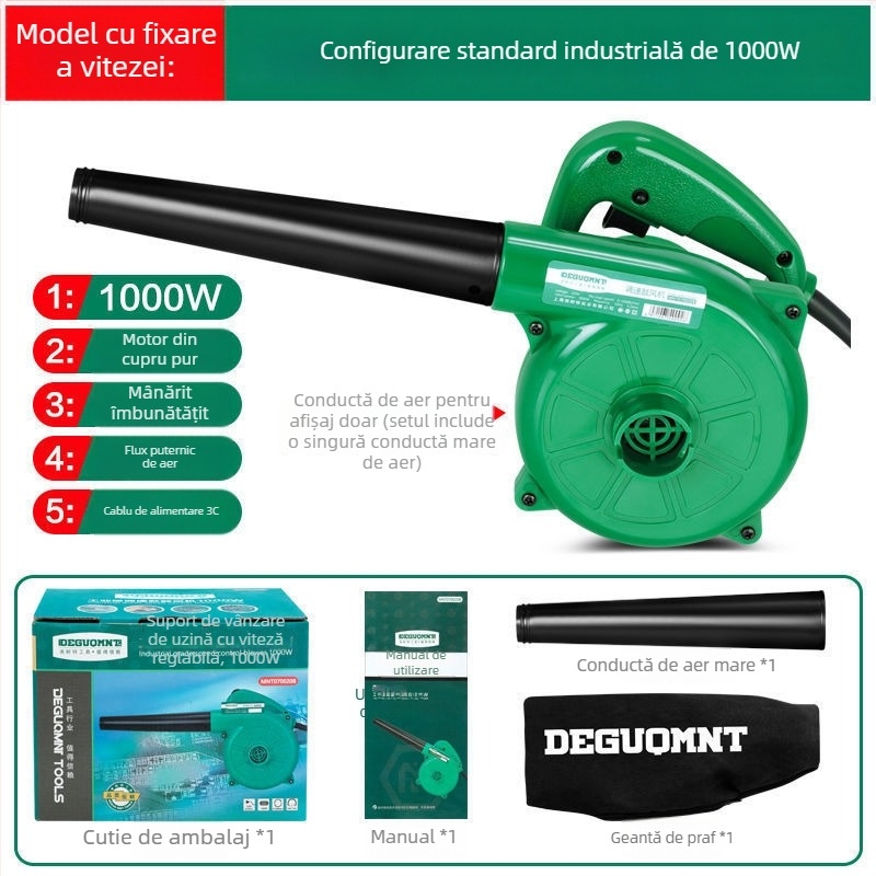 Furnizor de aer puternic pentru casă și PC, ventilator industrial compact, 21V