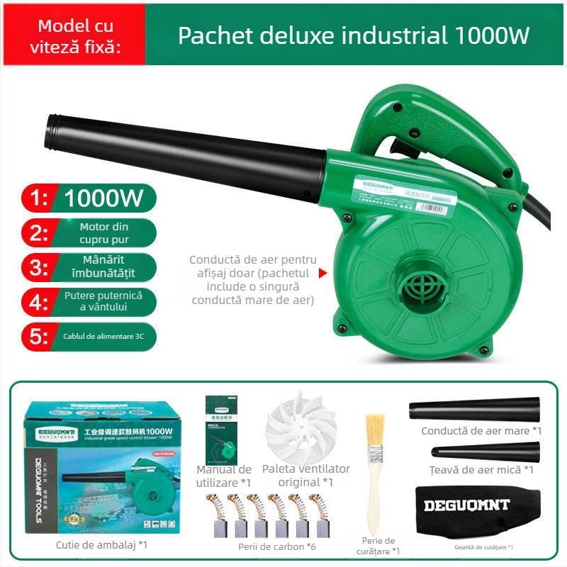 Furnizor de aer puternic pentru casă și PC, ventilator industrial compact, 21V