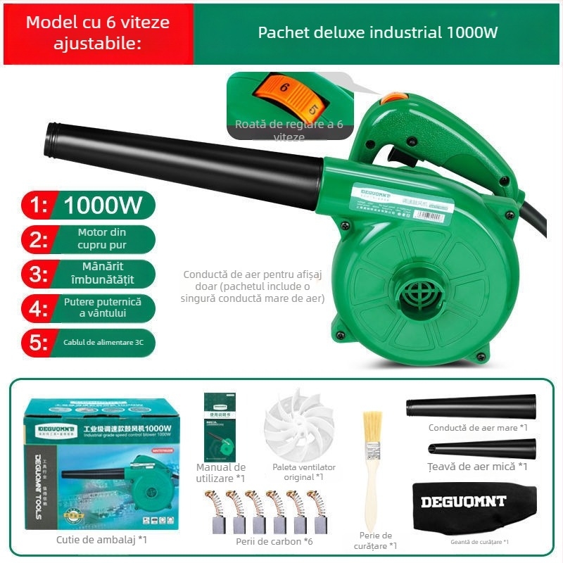 Furnizor de aer puternic pentru casă și PC, ventilator industrial compact, 21V