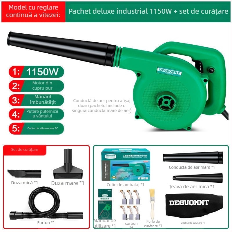 Furnizor de aer puternic pentru casă și PC, ventilator industrial compact, 21V