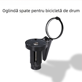 Oglindă retrovizoare pentru bar-end bicicletă de drum, mică, pliabilă, din acrilic convex, 60 g, material PC+PA